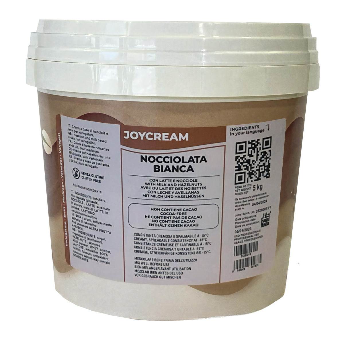 Joycream Fruits Rouges 5kg Cobertura de Vainilla de 1 kg: Versatilidad y Calidad para Profesionales
