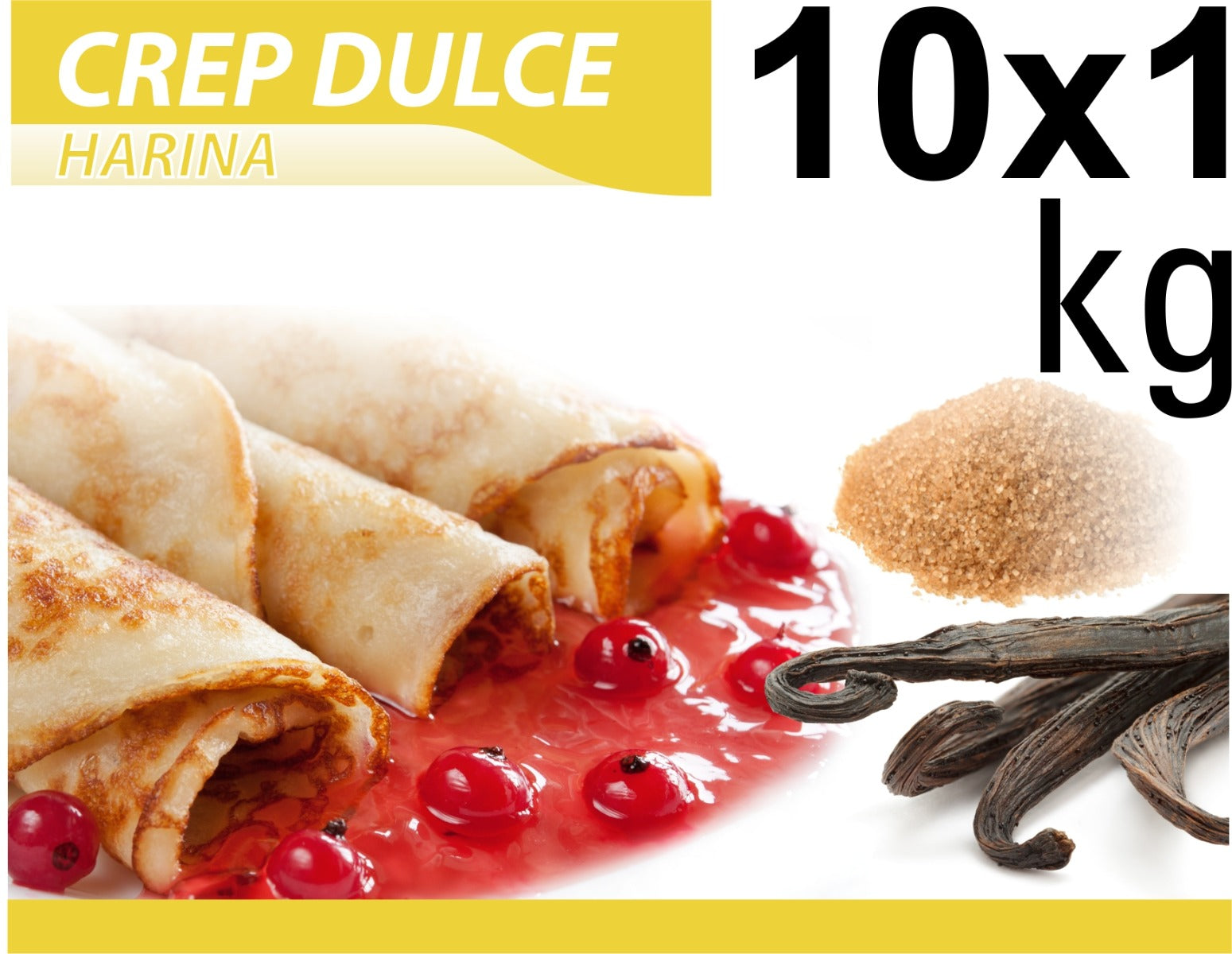 Crep Dulce Vainilla Gofrelino® Caja 10 x 1 kg