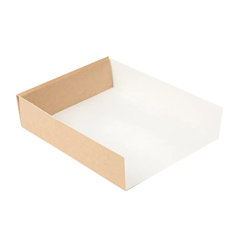 Bandejas de cartón Kraft de 12x15x3,5cm 800 unidades